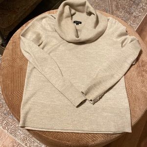 Gold Talbots cowl neck sweater